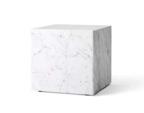 Odkladací stolík Plinth Cubic, Carrara