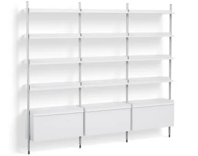 Policový systém Pier kombinácia 123, white
