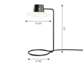 Stolná lampa AJ Oxford Tall, black