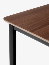 Jedálenský stôl Drip HW117, black/lacquered walnut