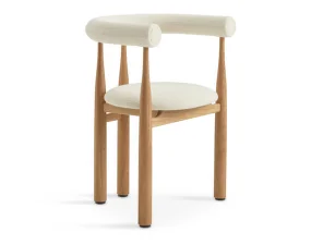 Čalúnená stolička Bukowski, oak/Lana 24