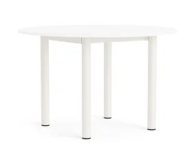 Stôl Annex Round Ø120, cream white/white laminate