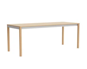 Stôl Annex Flush 200x80, anodized/lacquered oak
