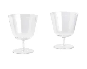Poháre Curve Stem Small 2ks, clear