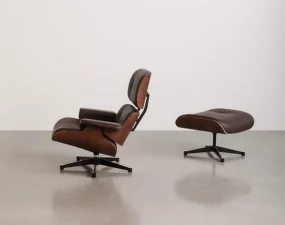 Kreslo Eames Lounge Chair Walnut Natural, Leather Premium F59 jade