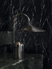 Prenosná lampa Arum, stainless steel