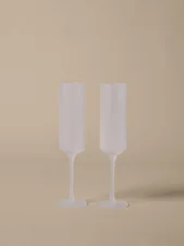 Poháre na šampanské Ripple Flutes set 2 ks, frosted