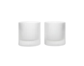 Poháre na vodu Ripple Tumbler set 2 ks, frosted