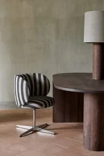 Jedálenská stolička Rico Swivel Louisiana, sand/off-white