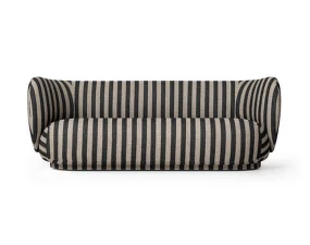 Sofa Rico 3 Louisiana, sand/black
