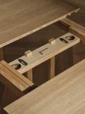 Predlžovací diel pre stôl Kuma, dark oiled oak