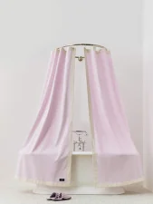 Sprchový záves Outline, pink and cream