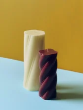 Sviečka Soft Serve Medium, bordeaux