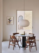 Skladacia stolička Backflip, bronze lacquered beech