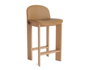 Barová stolička Chisel 35 H65, lacquered oak / Grano cognac
