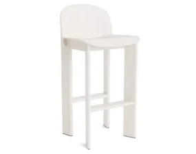 Barová stolička Chisel 35 H75, cream white lacquered beech