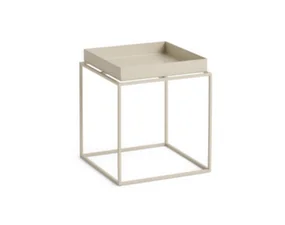 Stolík Tray Table 30x30, warm beige