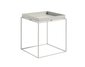 Stolík Tray Table 40x40, warm grey