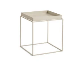 Stolík Tray Table 40x40, warm beige