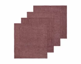 Obrúsky Hale set 4ks, chestnut