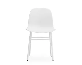 Stolička Form, white/steel