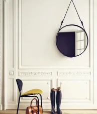 Zrkadlo Adnet Circulaire M, black