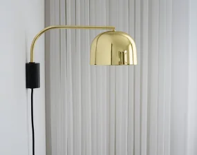 Nástenná lampa Grant, brass