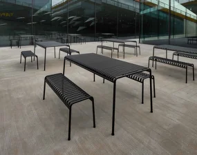 Lavica Palissade Bench, iron red