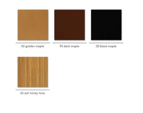 Stolička Eames Fiberglass DSW, raw umber/golden maple
