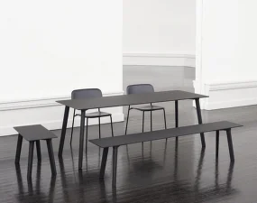 Lavica CPH Deux 215 L140, ink black/beech