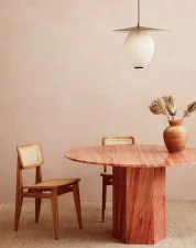 Stôl Epic Ø 130, red travertine