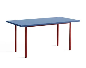Jedálenský stôl Two-Colour 160 cm, maroon red/blue