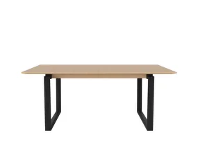 Jedálenský stôl Nord 180 cm, black oak/white pigmented oiled oak
