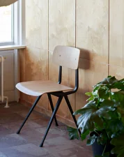 Stolička Result, black/oak