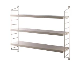 Policový systém String Pocket, beige