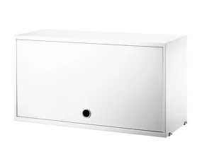 Komoda String Cabinet with flip door, white