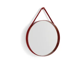 Zrkadlo Strap Mirror 50cm, red