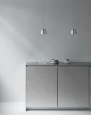Lampa Tub Ø13, brushed aluminium