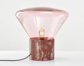 Stolová lampa Muffins WOOD 02 PC850, sunset pink / red marble