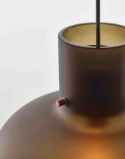 Závesné svietidlo Awa Large PC1130, smoke brown / copper