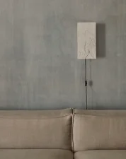 Nástenná lampa Argilla, marble white