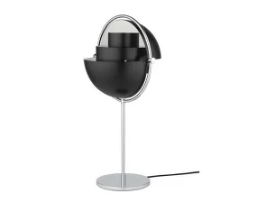 Stolná lampa Multi-Lite, black semi matt / chrome