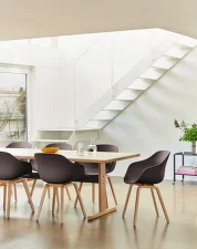 Stolička AAC 222 Lacquered Oak Veneer, raisin