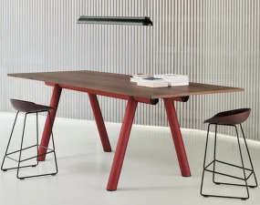 Barová stolička AAS 38 Low Black Powder Coated Steel, raisin