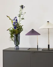 Stolová lampa Matin 300, polished brass / lavender