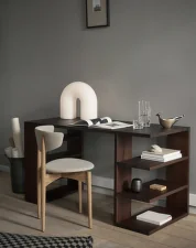 Stôl Edre, dark stained pine
