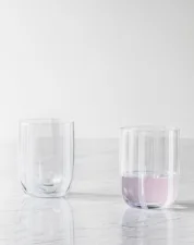Pohár Stripe Glass, white stripes