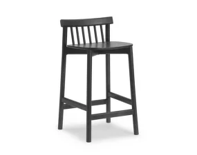 Barová stolička Pind 65 cm, black stained ash