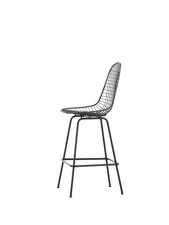Barová stolička Eames Wire Low, basic dark