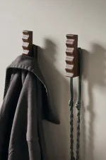 Vešiaky Unda set 2 ks, dark brown